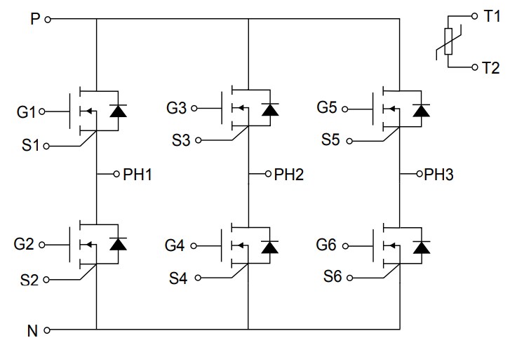STMicroelectronics M1P45M12W2-1LA ACEPACK DMT‑32 Power Module